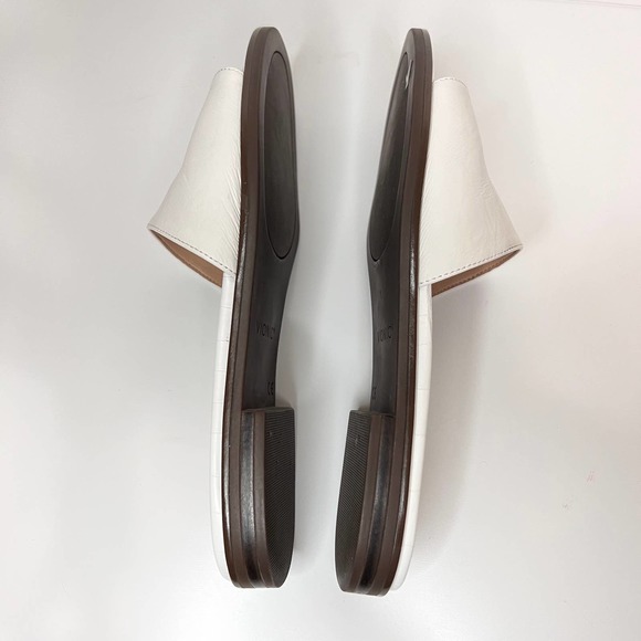 Vionic Citrine Demi Slide Sandal in White Leather Size 6 - Picture 8 of 10